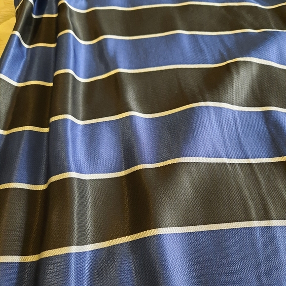 Banana Republic Petite Striped Dress Size 8P Black & Blue - Picture 2 of 5